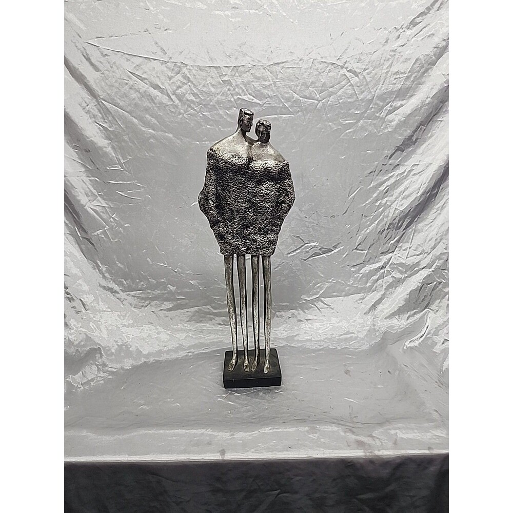 "Two Become One " Modernist ceramic Figural Sculpture 21" x 7.5"